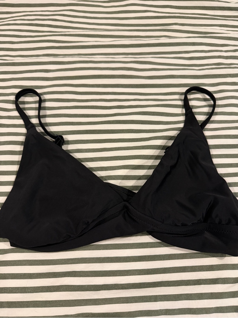 aerie Black Triangle Bikini top